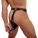 Zado Læder Trusse med Penisringe og Anal Dildo