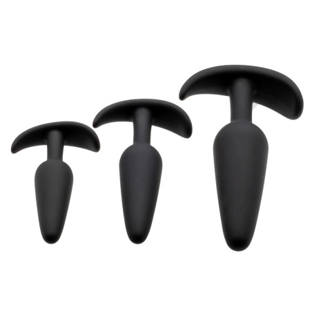 Sin Silikone Triple Butt Plug Sæt