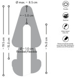 Nature Skin 2in1 Butt Plug & Extension