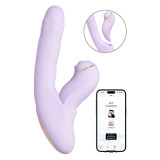 Svakom DuoGlow Thrusting Vibrator med Puls Stimulator