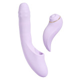 Svakom DuoGlow Thrusting Vibrator med Puls Stimulator