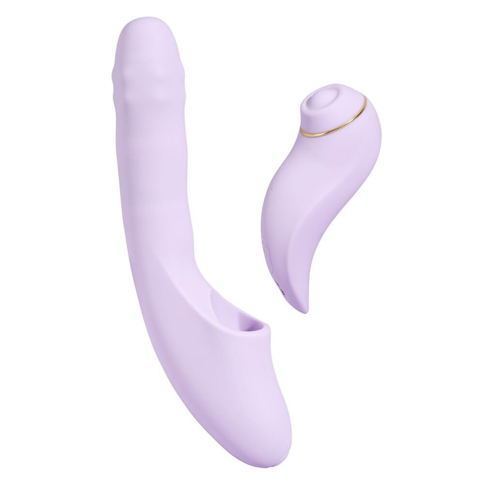 Svakom DuoGlow Thrusting Vibrator med Puls Stimulator