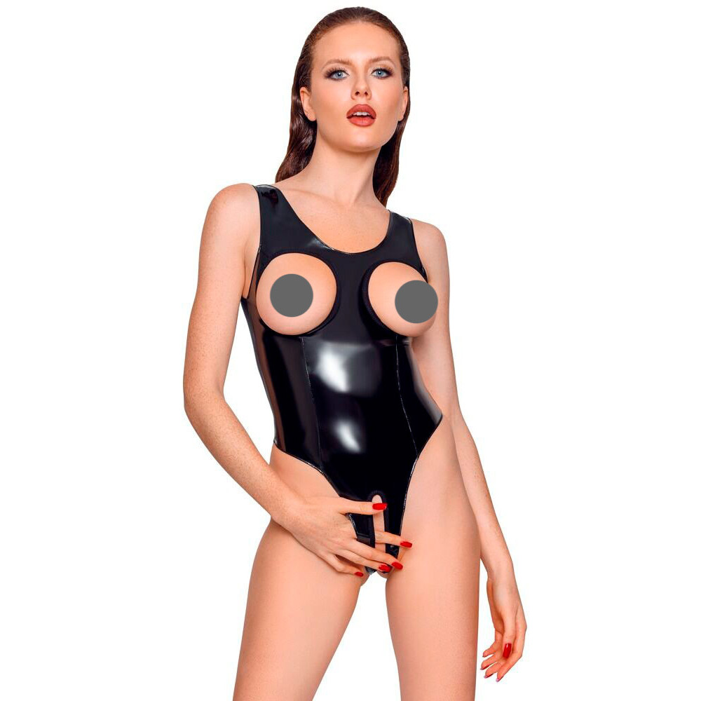 Black Level Åben Lak Bodystocking