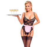Cottelli Bundløs Stuepige Bodystocking Kostume