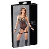 Cottelli Bondage Åben Bodystocking med Manchetter