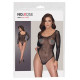 NO:XQSE Glitter Bodystocking med Lange Ærmer
