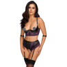 Cottelli Bondage Åben BH og Åben Trusse Lingeri Sæt