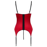 Cottelli Rødt Åbent Hofteholder Sæt