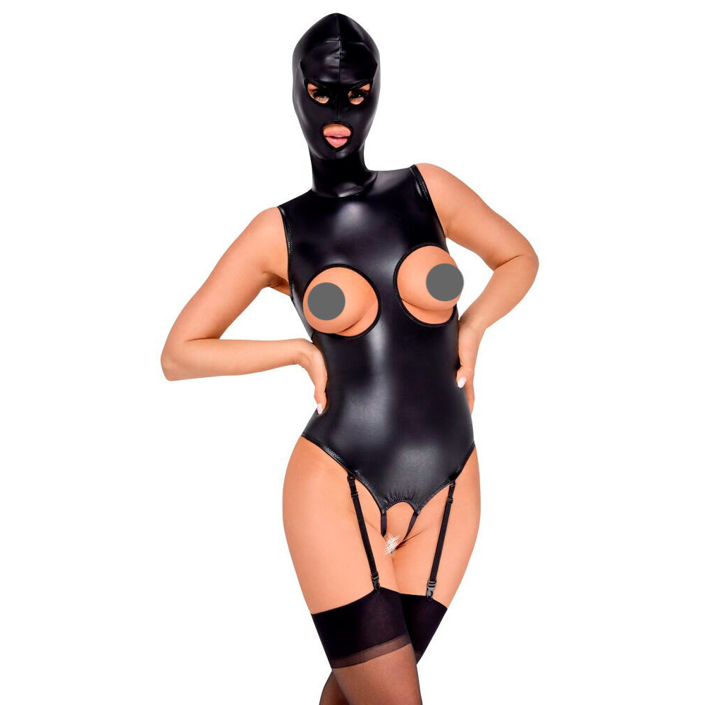 Bad Kitty Bodysuit med Påsyet Hovedmaske