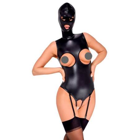 Bad Kitty Bodysuit med Påsyet Hovedmaske