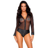 Cottelli Gennemsigtig Bodystocking med Lynlås