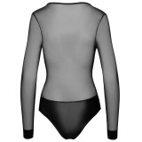 Cottelli Gennemsigtig Bodystocking med Lynlås