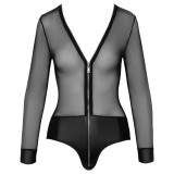 Cottelli Gennemsigtig Bodystocking med Lynlås