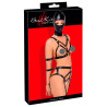 Bad Kitty Harness med 4 Armmanchetter og Hovedmaske
