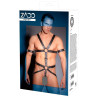 Zado Læder Harness til Ham med 3 Penisringe