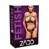 Zado Læder Harness Sæt med Strap-on Trusse