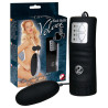 Velvet Black Bullet Vibrator Æg med Fjernbetjening