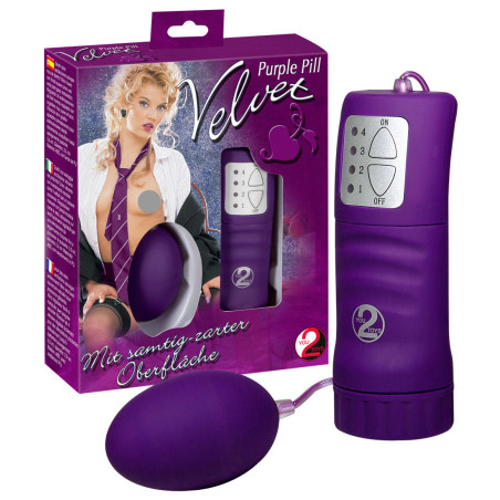 Velvet Purple Pill Fjernbetjent Vibrator Æg