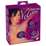 Velvet Purple Balls Trio Bækkenbundskugler