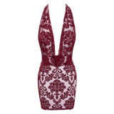 Noir Handmade Kink Royal Rød Blonde Kjole