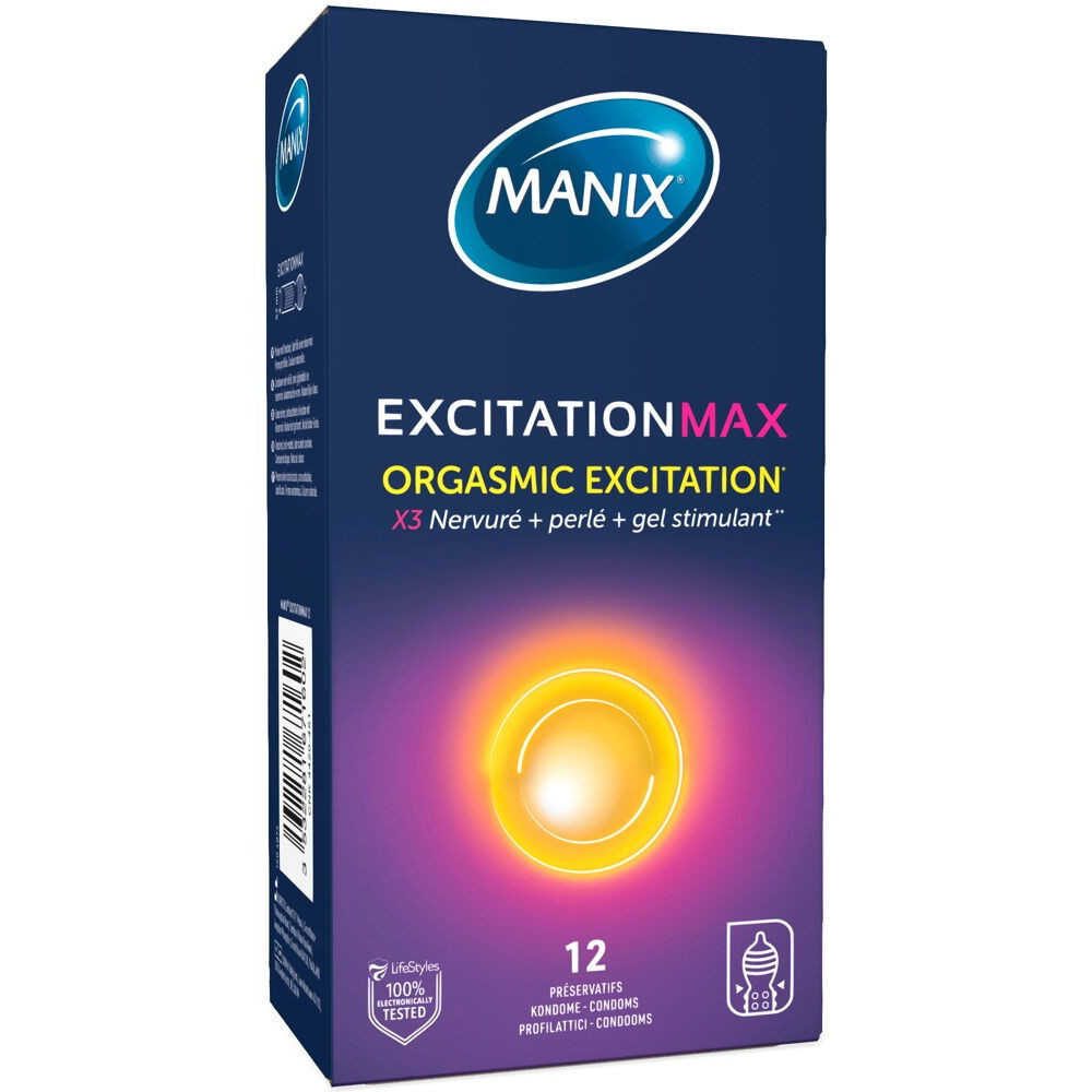 Manix ExcitationMax Orgasmic Varmende Kondomer