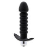 Anal silikone Vibrator med Riller