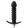 Anal silikone Vibrator med Riller