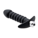 Anal silikone Vibrator med Riller