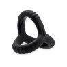 Sin Triple Cock and Ball Silikone Ring