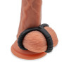 Sin Triple Cock and Ball Silikone Ring