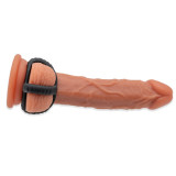 Sin Triple Cock and Ball Silikone Ring