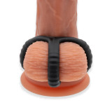 Sin Triple Cock and Ball Silikone Ring