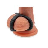 Sin Triple Cock and Ball Silikone Ring