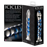 Icicles No 5 Buet Glas Dildo | Køb håndlavet sexlegetøj i glas