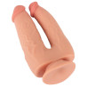 Nature Skin Dobbelt Dildo med Bevægelig Overflade | Sexnetto