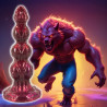 Beasty Cocks Werewolf Willie Kugle Formet Silikone Dildo