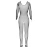 Fantasy Bundløs Net Catsuit med Finger Stropper