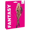 Fantasy Bundløs Net Catsuit med Finger Stropper