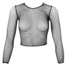 Cottelli Net Bluse med Lange Ærmer