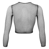 Cottelli Net Bluse med Lange Ærmer | Sexnetto