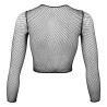 Cottelli Net Bluse med Lange Ærmer