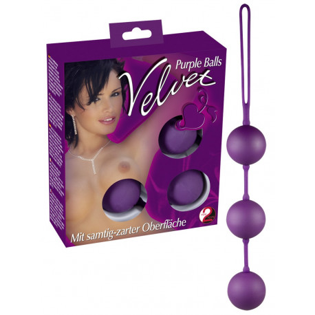 Velvet Purple Balls Trio Bækkenbundskugler