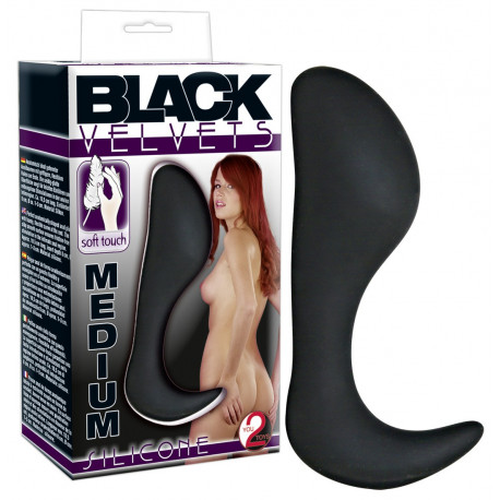 Black Velvets Silikone Buttplug med Krog