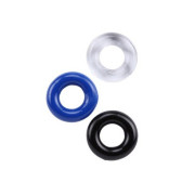 3 farvet Penisringe Silikone 