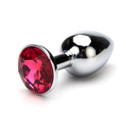 Metal Buttplug med Smykkesten