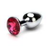 Metal Buttplug med Smykkesten