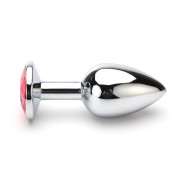 Metal Buttplug med Smykkesten