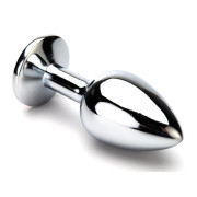 Metal Buttplug med Smykkesten