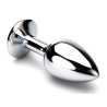 Metal Buttplug med Smykkesten