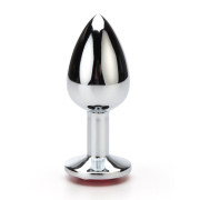Metal Buttplug med Smykkesten